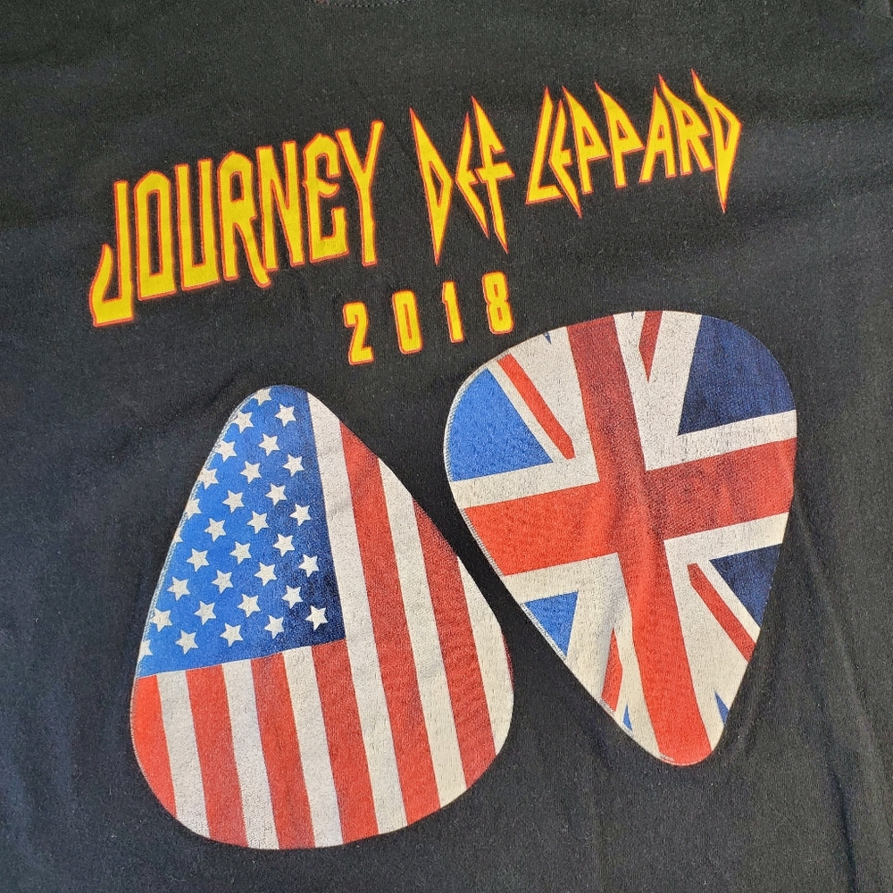 2018 Def Leppard & Journey Concert Shirt sz Large